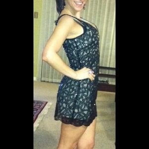 COPY - Bebe Organza Embroidered Dress